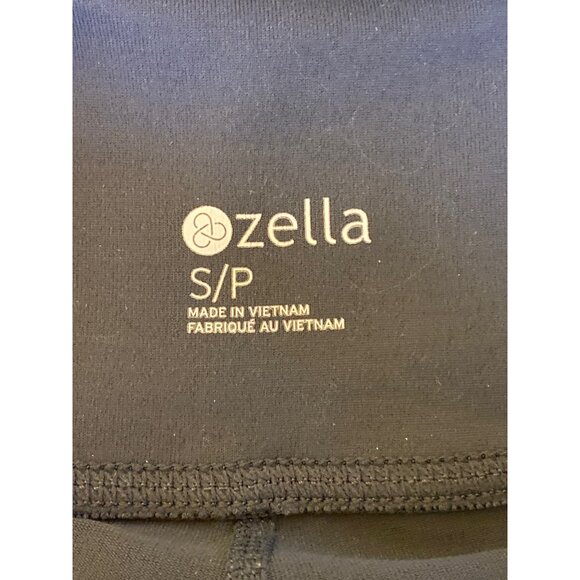 Zella Womens High-Waist Colorblock Leggings S/P Black & Taupe Polyester/Spandex - Picture 4 of 4